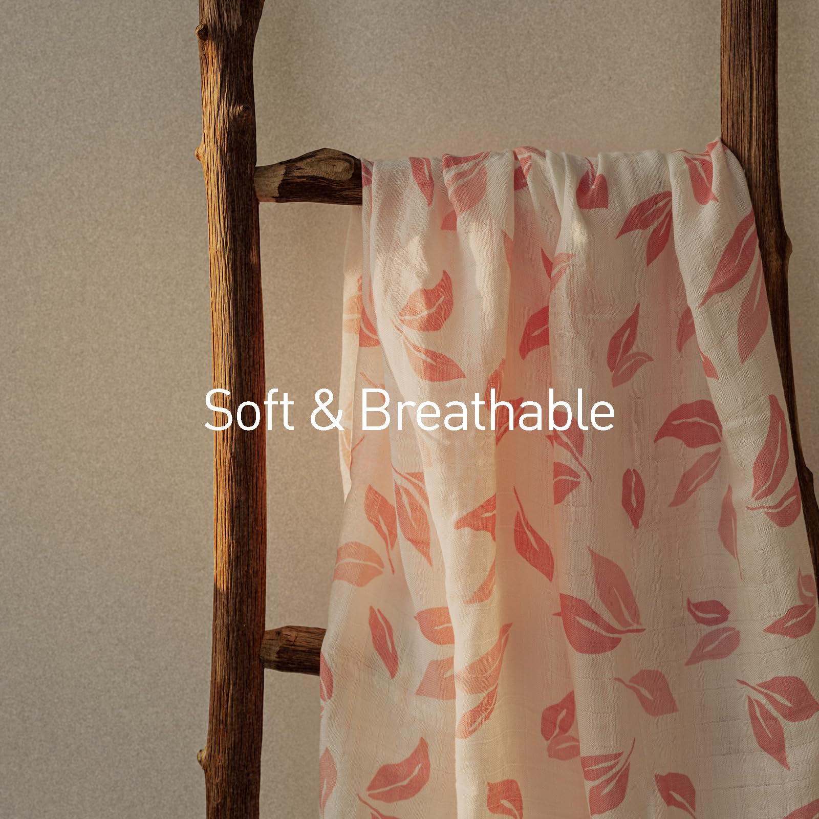 GLLQUEN Baby Muslin Swaddle Blankets 4-Pack - 35