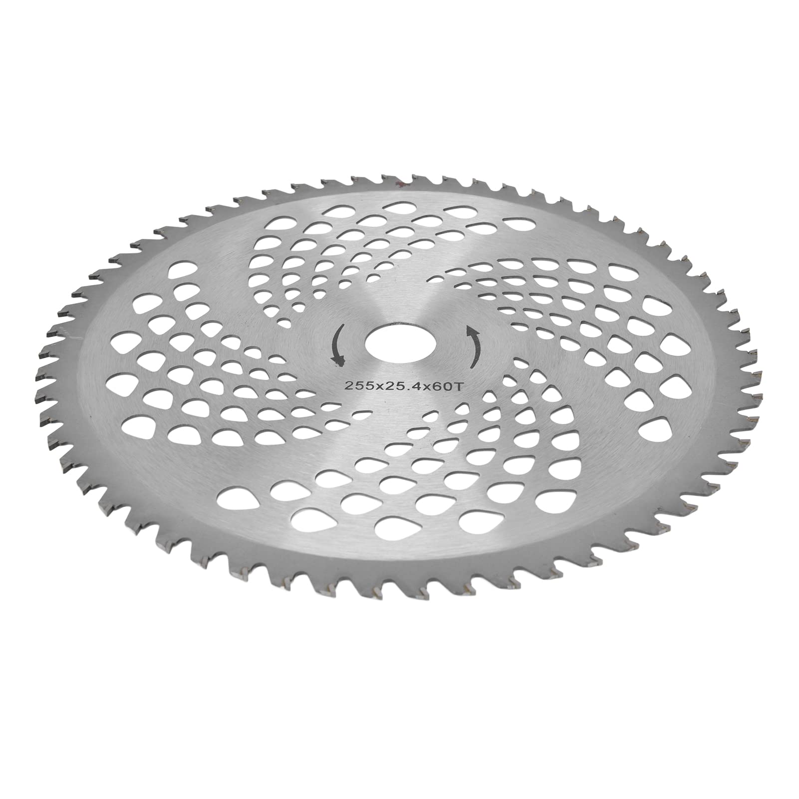 High-Speed Steel Lawn Mower Cutting Disc - 255mm Outer Diameter, 1.4mm Thickness, 60 Teeth Brush Cutter Saw Blade for Grass Trimming & Yard Maintenance | Perfect for Landscaping, Gardening & Professional Lawn Care