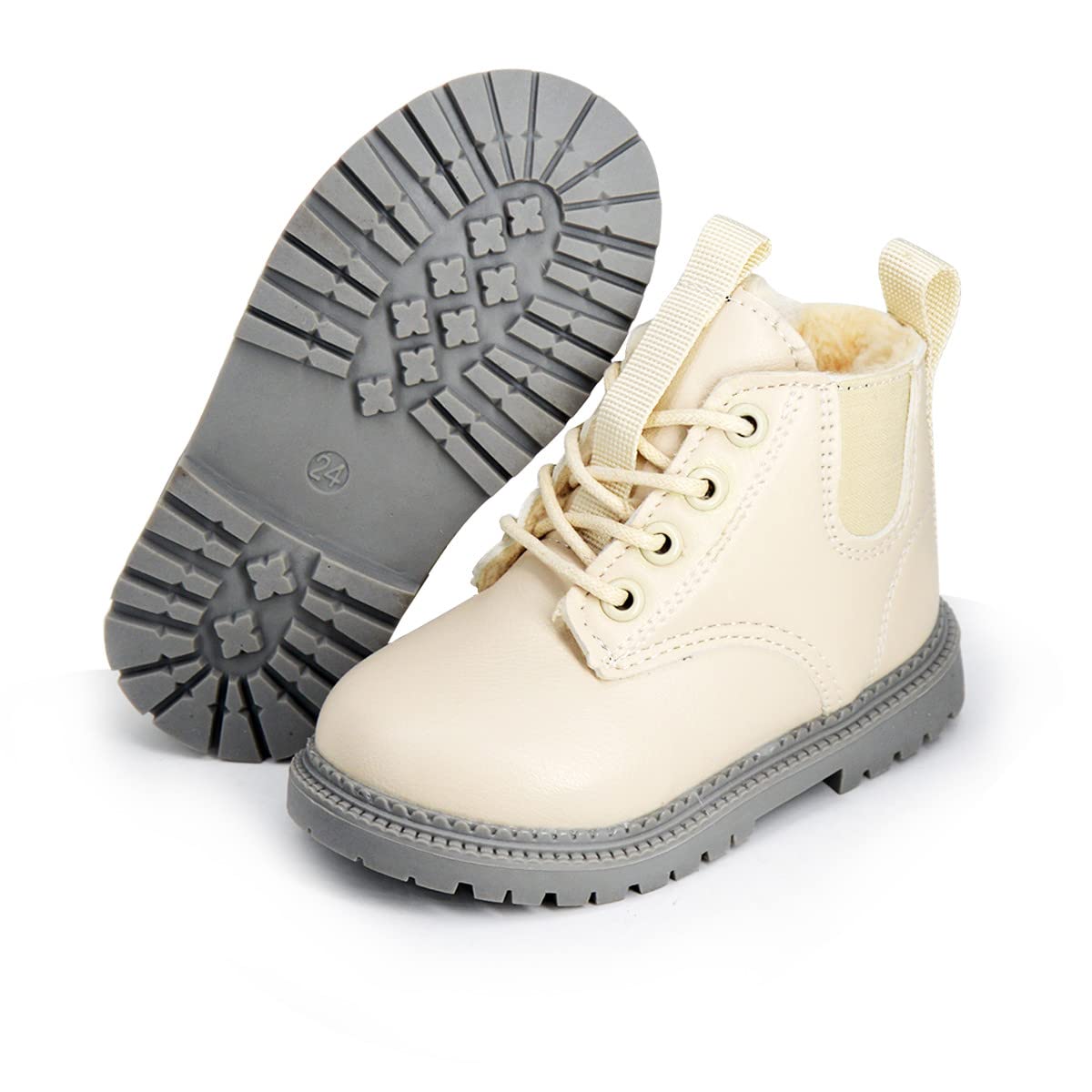Timatego Waterproof Hiking Boots for Toddler Boys & Girls - Non-Slip Winter Snow Shoes with Warm Ankle Support - Perfect for Outdoor Adventures, Rainy Days & Playtime (Toddler/Little Kid Sizes)