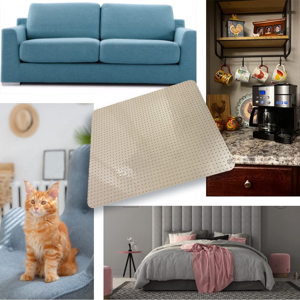RESILIA Pet Deterrent Tiles - 2 Pack Furniture Protector Mats for Cats, Dogs & Rabbits | Indoor/Outdoor Use | 21