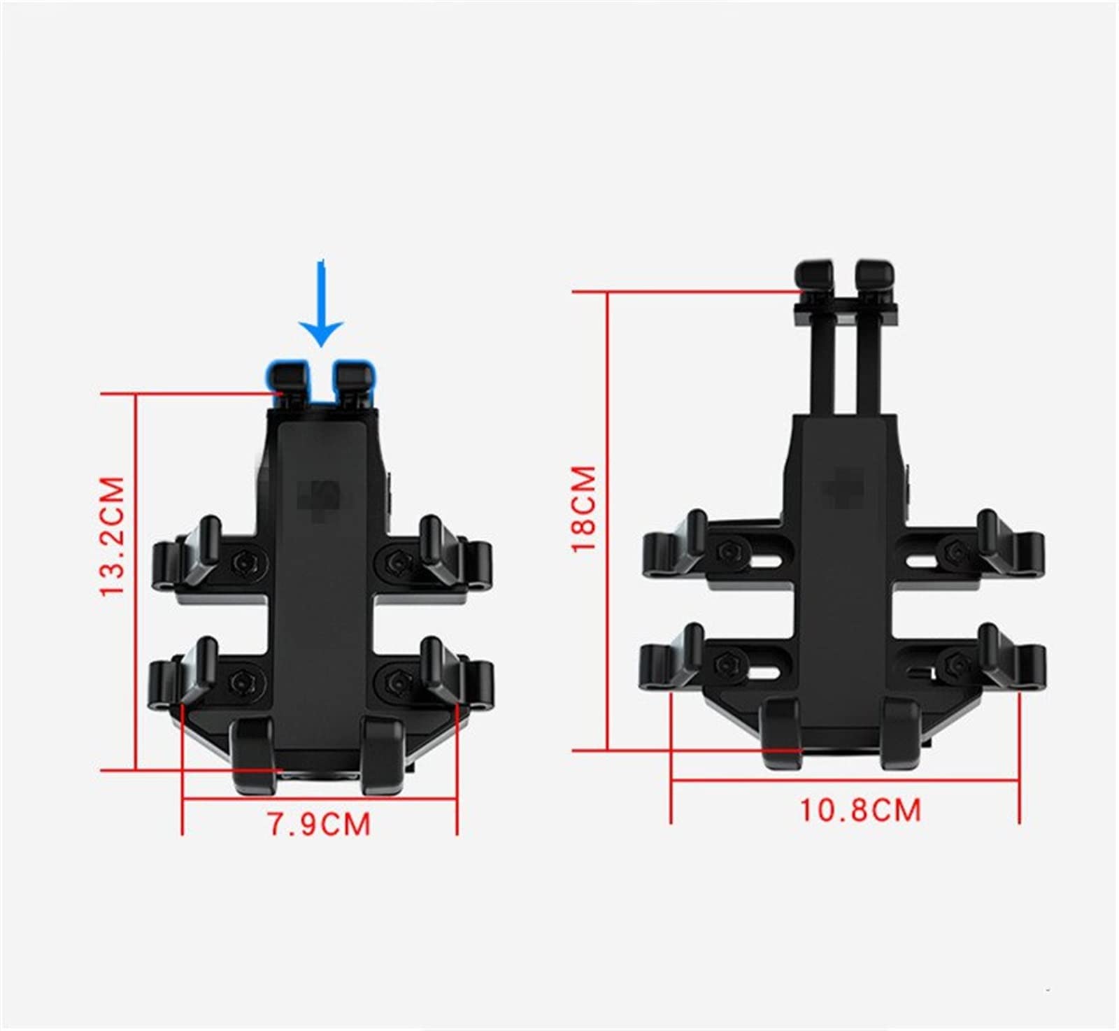 TSTS Motorcycle Phone Mount - Aluminum Alloy 360° Rotating Bike Phone Holder for iPhone & Android - Perfect for Motorcycle, Bicycle, Scooter & Outdoor Adventures