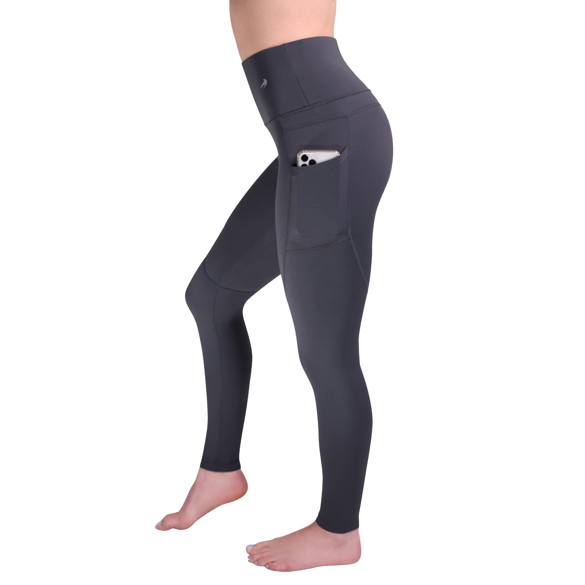CompressionZ High Waisted Women's Leggings - Yoga Running Gym Workout Pants with Tummy Control for Women - Perfect for Fitness, Pilates, Lounge & Everyday Wear