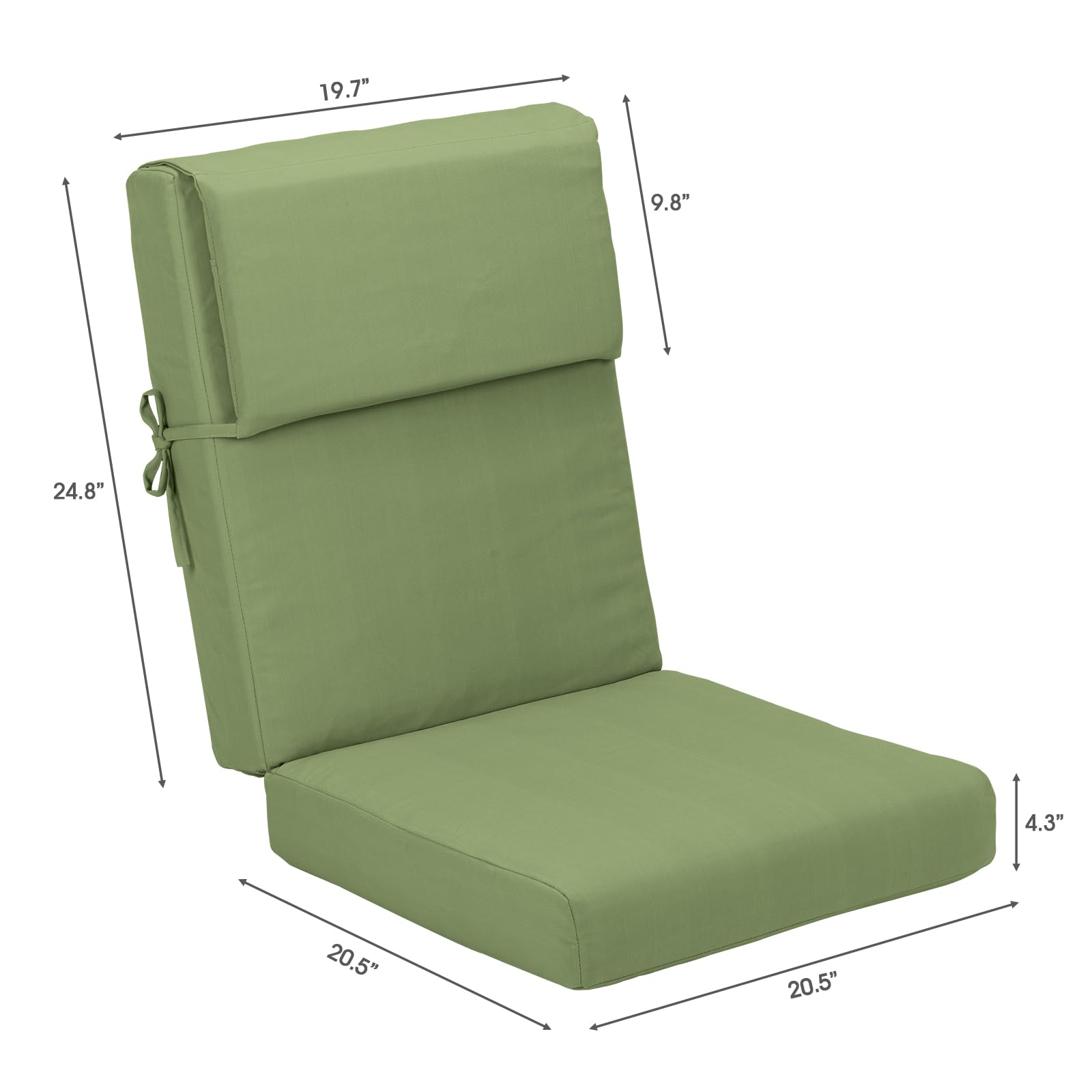 BPS Outdoor Chair Cushion Set of 4 - 45.3