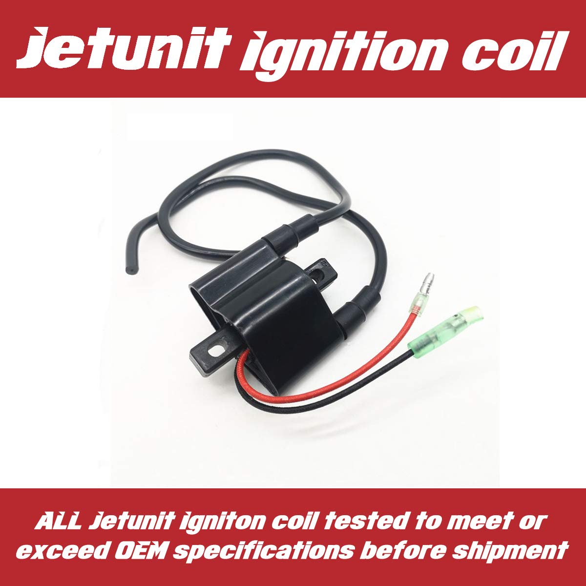 Yamaha 48HP Outboard Ignition Coil Replacement for 1997-2000 E48MLHV E48MLHW E48MLHX E48MLHY Models - Perfect for Marine Engine Repair & Boat Maintenance