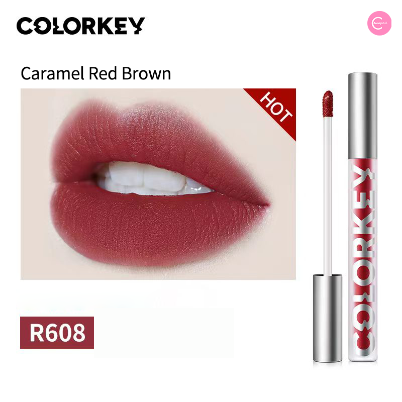 Colorkey Velvet Lip Glaze - Long Lasting Matte Liquid Lipstick with Moisturizing Formula | Perfect for Everyday Wear, Date Night & Special Occasions