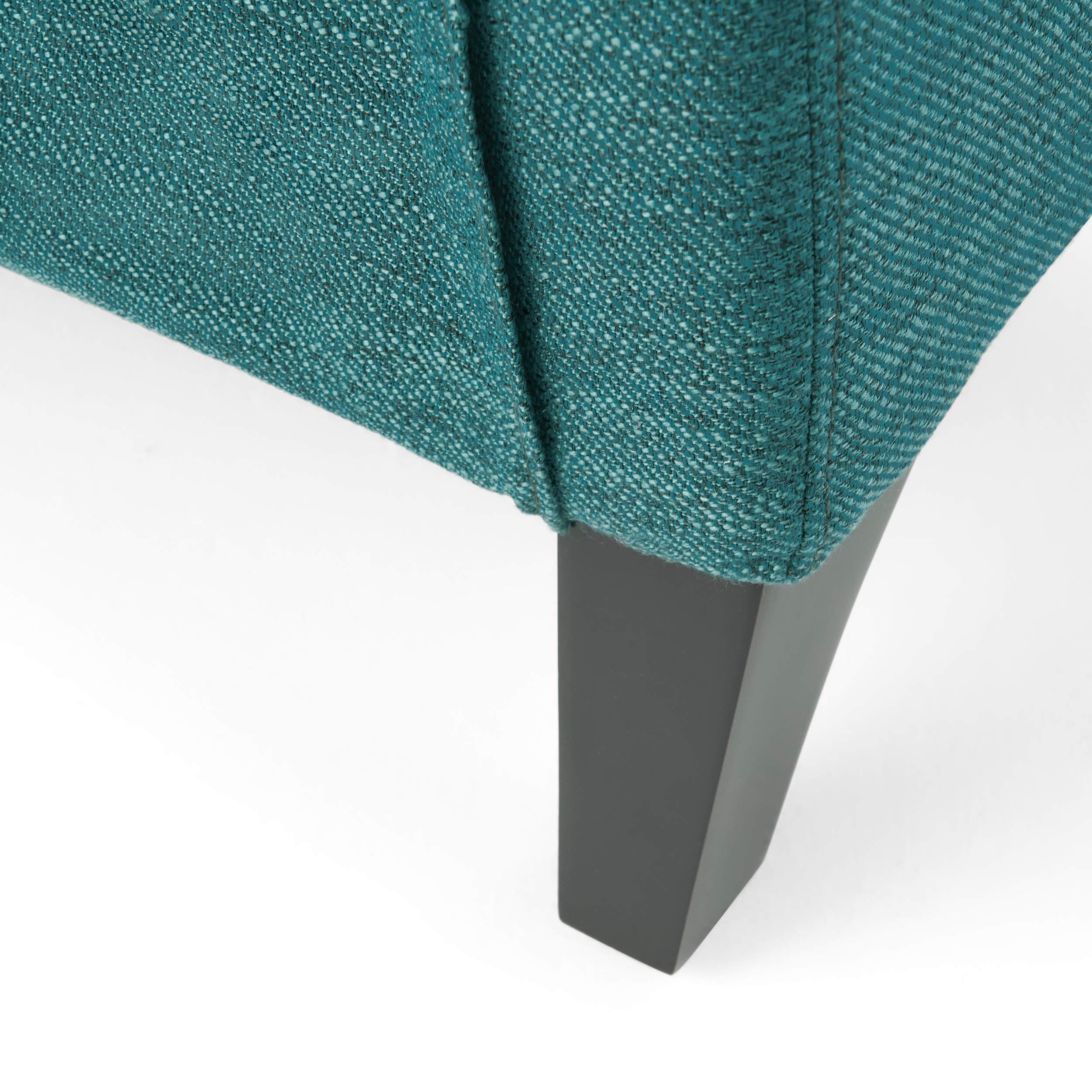 GDFStudio Contemporary Fabric Push Back Recliner Chair - Teal Blue Modern Reclining Sofa for Living Room, Home Theater & Relaxation