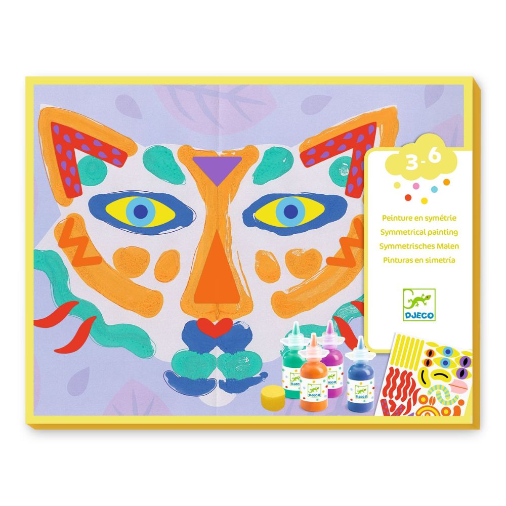 Symmetrical Painting Kit for Kids Ages 3-6 | Djeco Smooth & Squish Art Set | Creative Learning & Sensory Play Activity