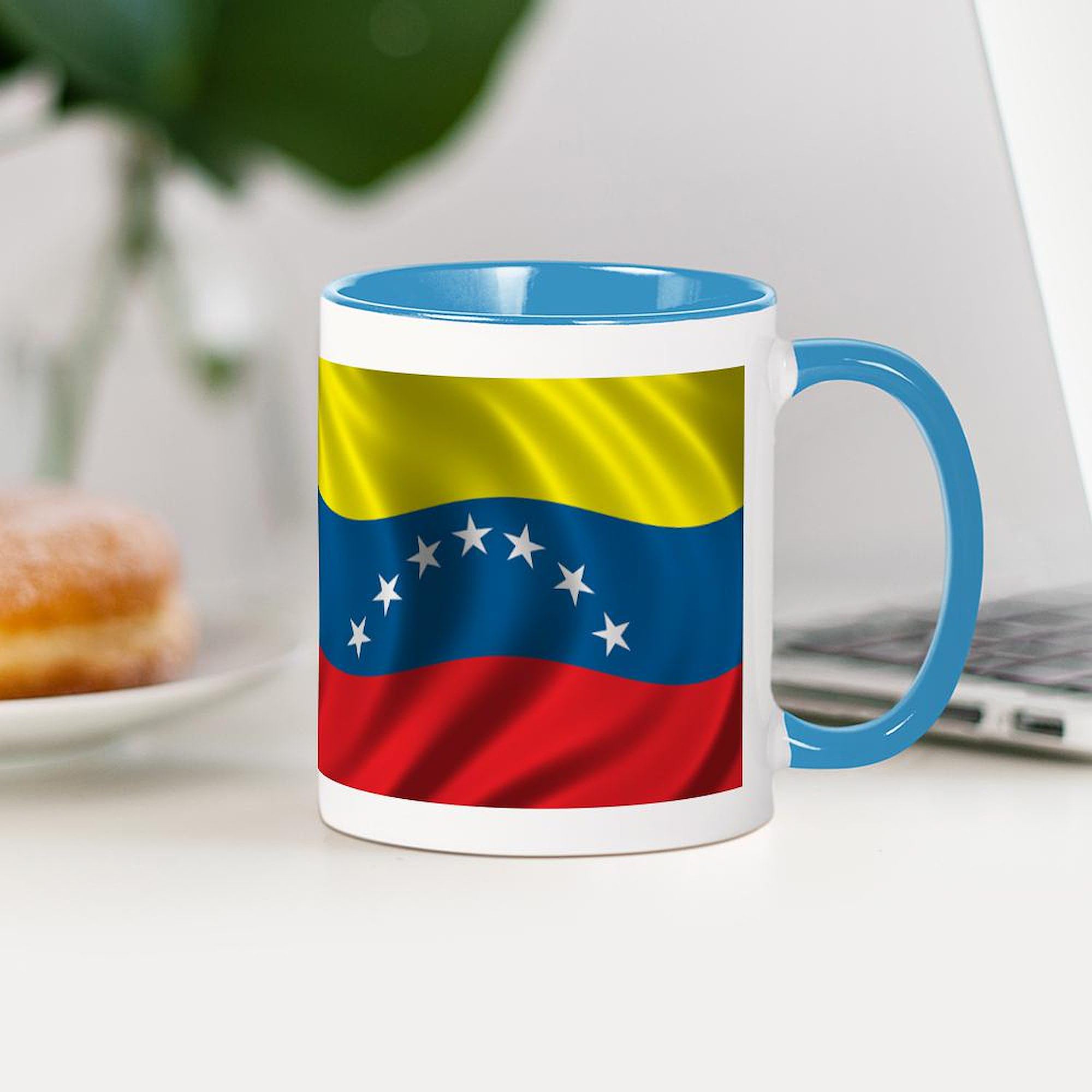 Venezuela Flag Ceramic Coffee Mug 11 oz (325 ml) - Perfect for Home, Office & Travel | Patriotic Gift for Venezuelans
