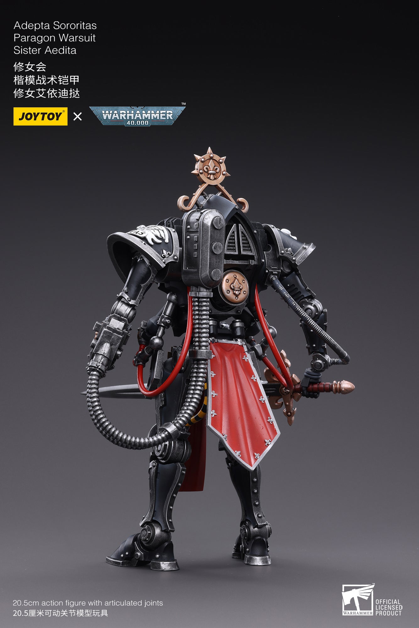 1/18 JOYTOY Warhammer 40K Adepta Sororitas Paragon Warsuit Sister Aedita Action Figure - Collectible Model for Warhammer Fans, Gaming Display & Tabletop Battles