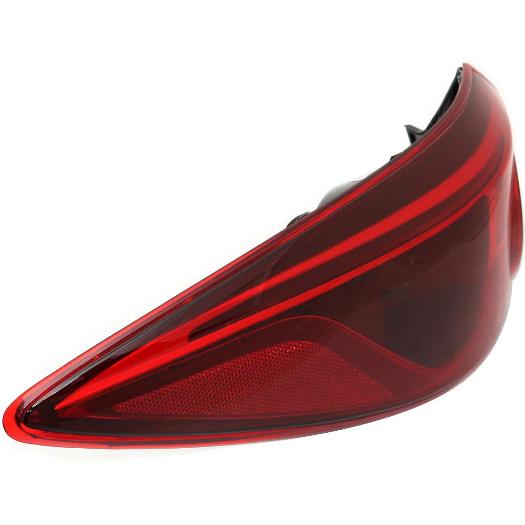 Mazda 3 Sedan 2010-2013 LED Smoke Tail Light Assembly - Driver Side Outer (DOT Certified) | MA2804114 | BHN2-51-160E | Perfect for Replacement & Car Customization