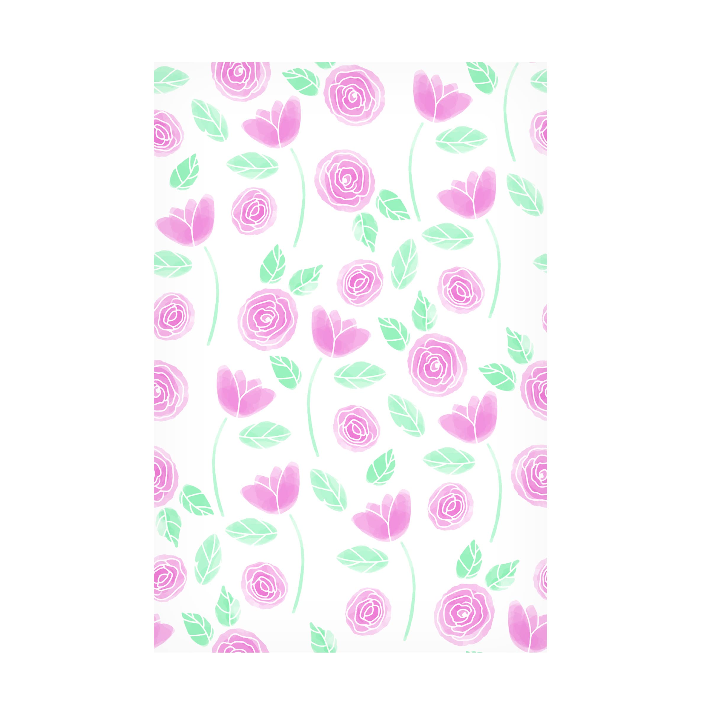 Trademark Fine Art 'Garden Rose' Canvas Wall Art Print by Fiorella Surface Design - Floral Home Decor for Living Room, Bedroom & Office