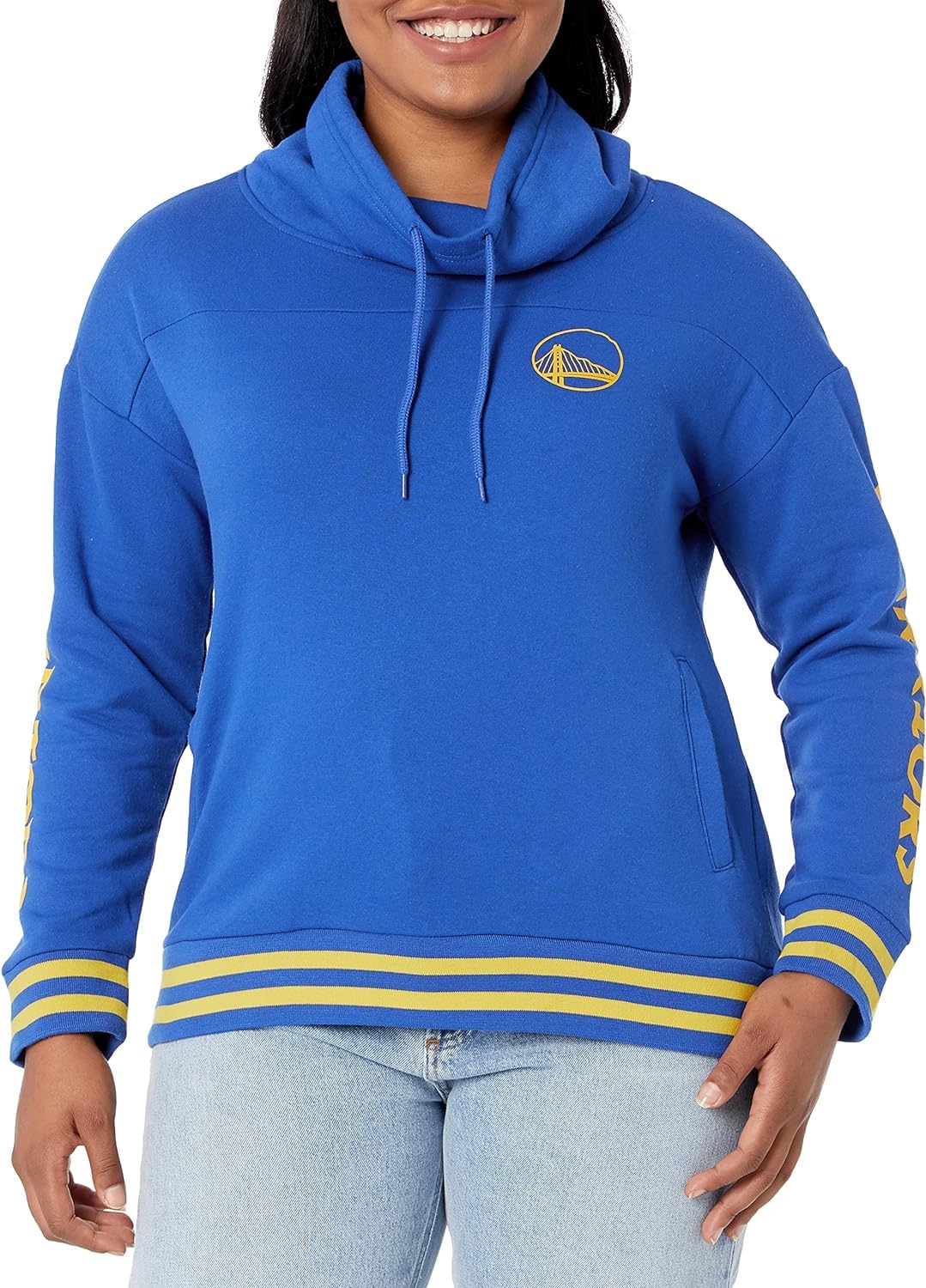 Ultra Soft NBA Women's Fleece Pullover Sweatshirt - Funnel Neck Long Sleeve Hoodie for Basketball Fans | Cozy Winter Wear & Game Day Outfits