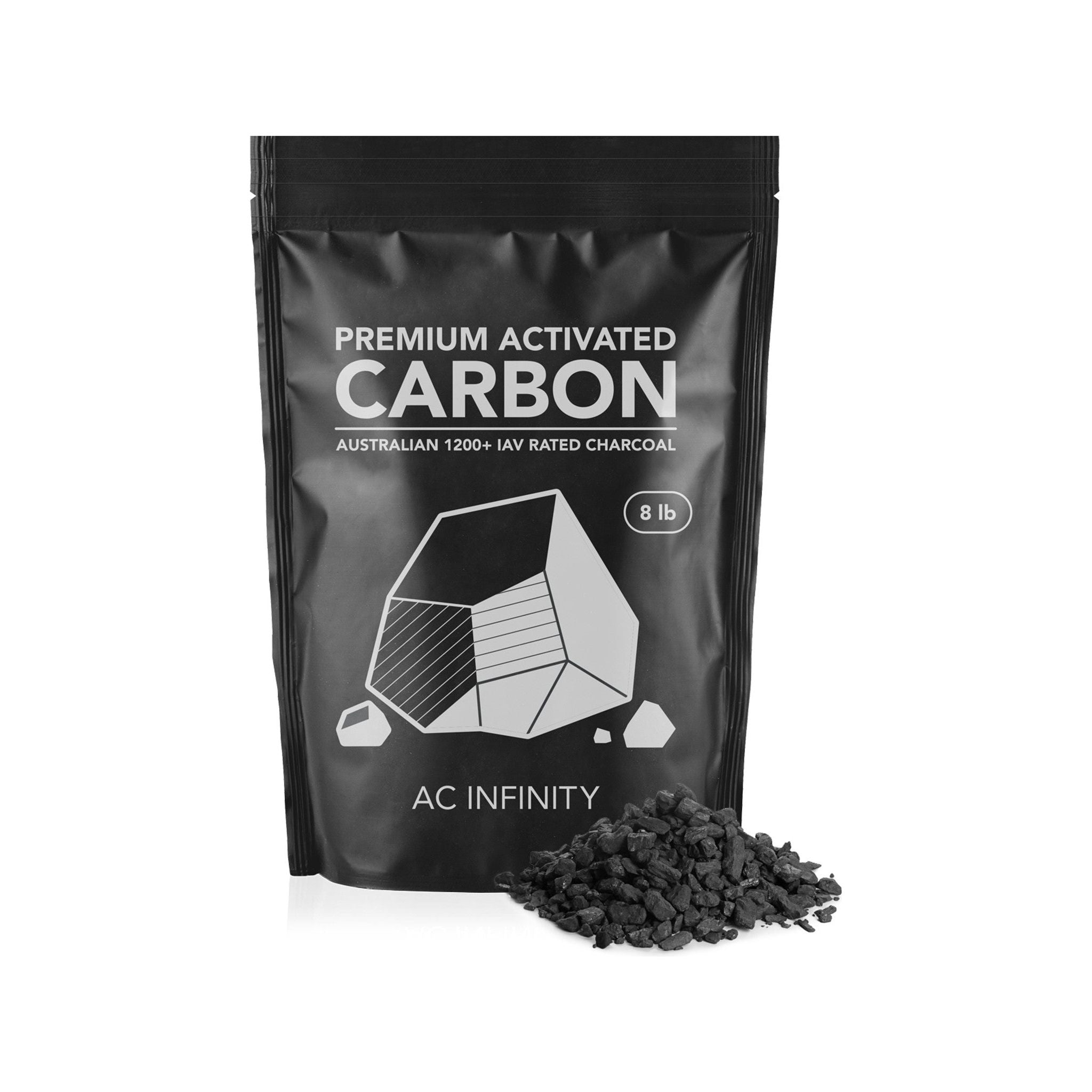 AC Infinity 8-Pound Activated Carbon Filter Refill - Odor Control for Grow Tents, Hydroponics & Indoor Air Purification
