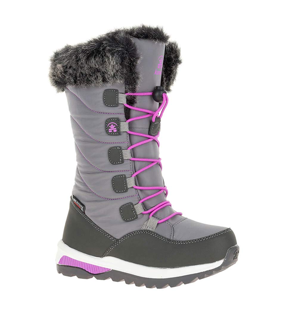 Kamik Women's Prairie Winter Boots for Toddler, Little Kid & Big Kid - Waterproof Snow Boots for Girls, Warm & Comfortable for Outdoor Play, School & Winter Activities