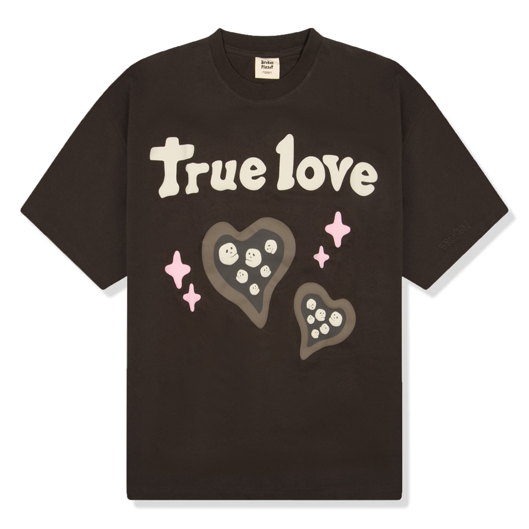 Broken Planet True Love Dark Brown T-Shirt for Men - Soft Cotton Graphic Tee for Casual Wear, Street Style & Everyday Outfits