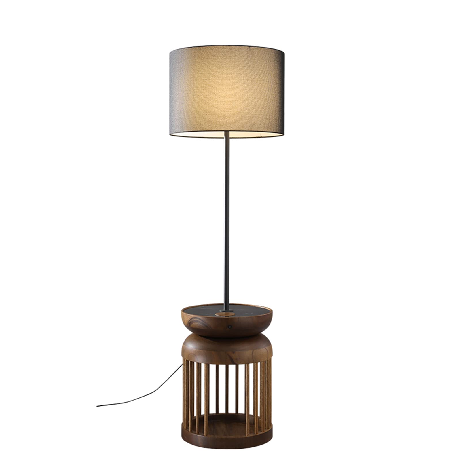 VERLEDK Solid Wood Cat Nest Floor Lamp - Modern Minimalist Standing Light for Living Room, Bedroom & Study | Creative Artistic Lighting for Home, Clothing Store & Restaurant Decor