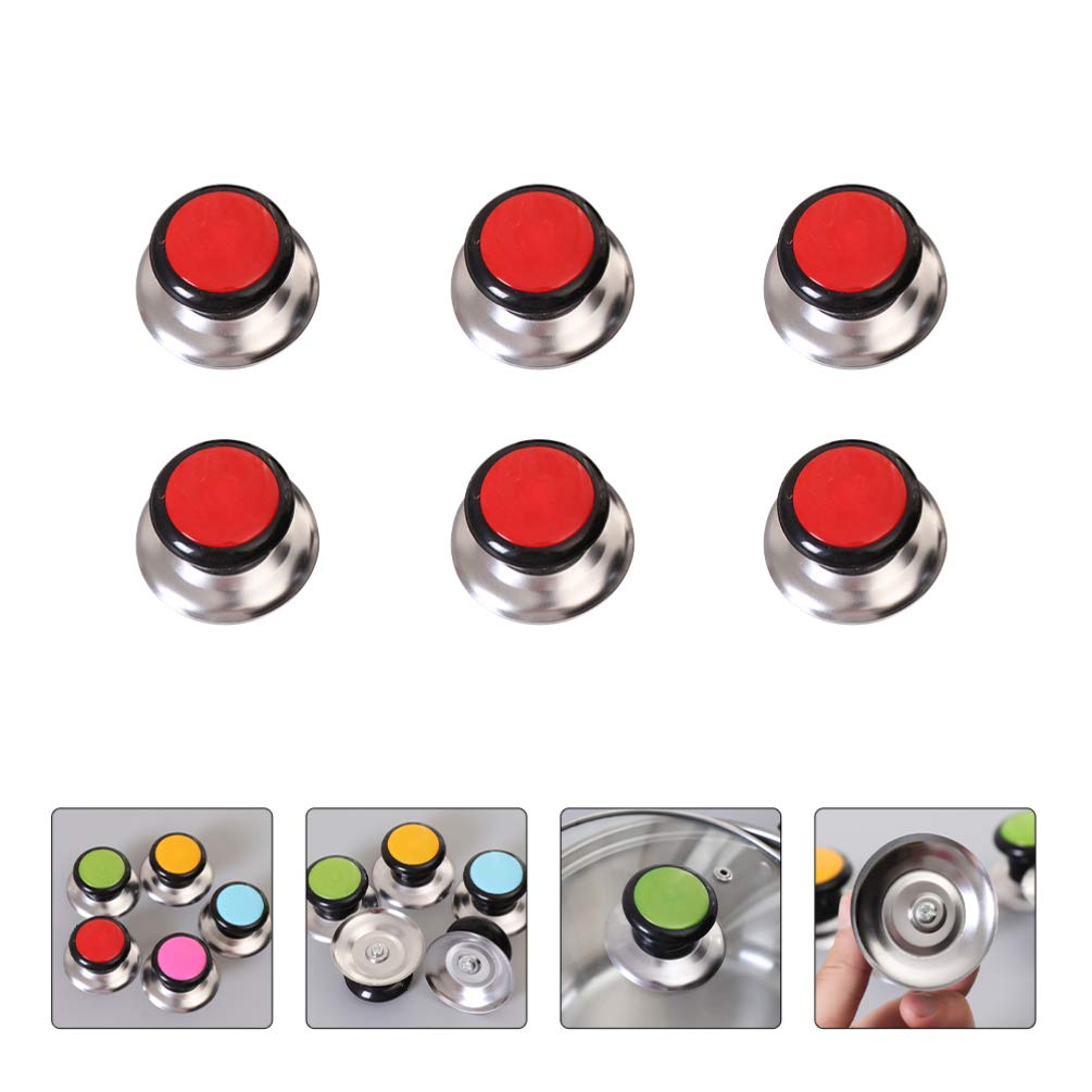 12-Piece Pot Lid Handle Replacement Set - Durable Pan Lid Knob Grip for Cookware Accessories - Perfect for Stovetop, Oven & Kitchen Safety (Black)
