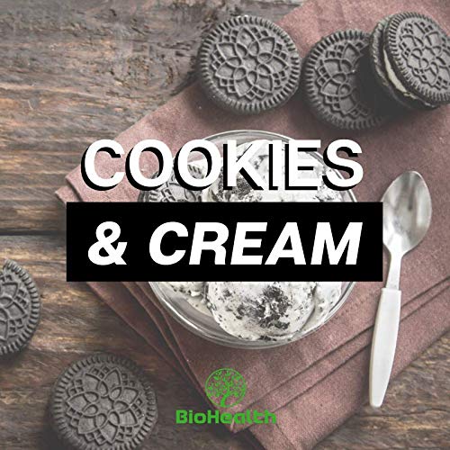 Cookies and Cream Whey Protein Powder (4 lb) - Time Released Protein Blend for Muscle Recovery - Perfect for Post-Workout Shakes & Smoothies