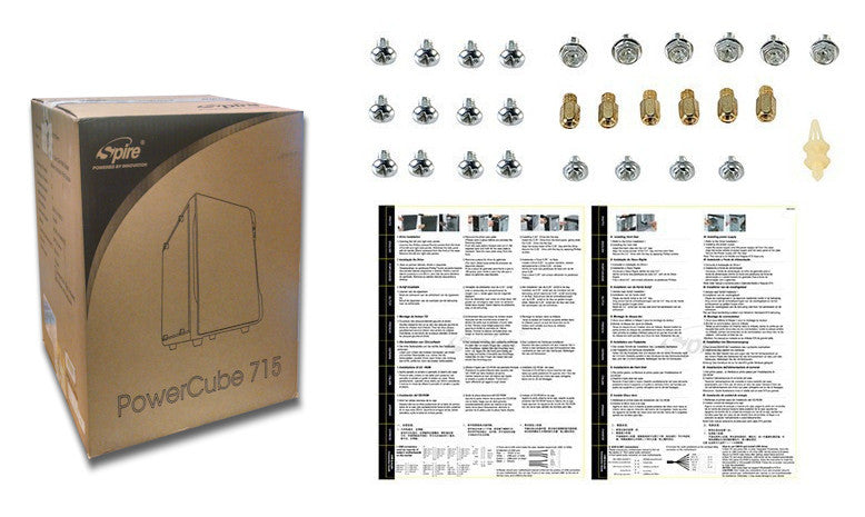 Spire PowerCube 715 PC Case with 420W Power Supply - SPC715B 420W E12 2 - Perfect for Gaming Rigs & Home Office Computers