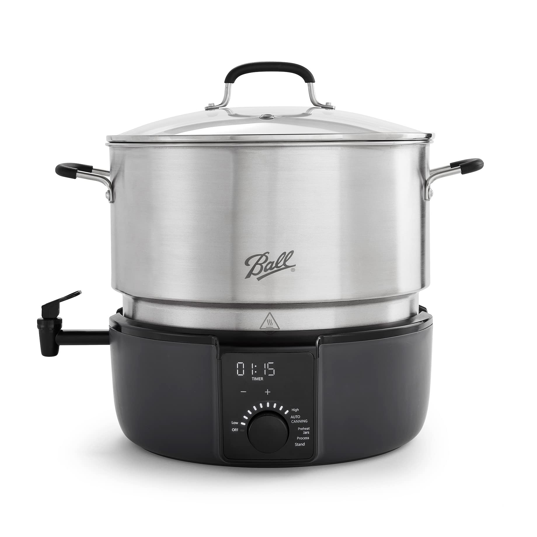 Ball EasyCanner Electric Water Bath Canner for Home Canning - Perfect for Preserving Jams, Pickles, and Fruits Safely