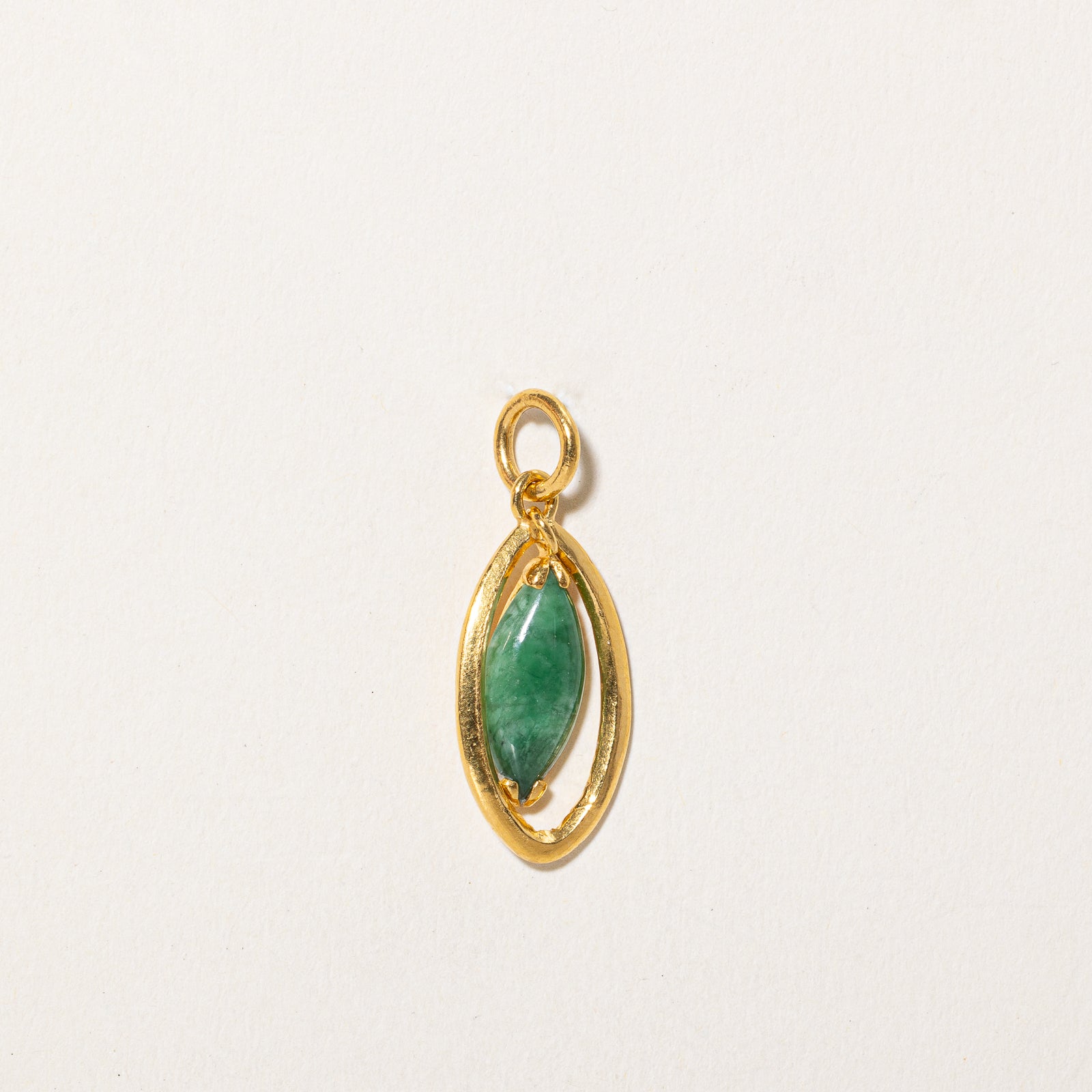 Exquisite Marquise Cabochon Jadeite Pendant - 1.80ct Natural Green Jade Jewelry for Women | Elegant Necklace Gift for Birthday, Anniversary & Special Occasions