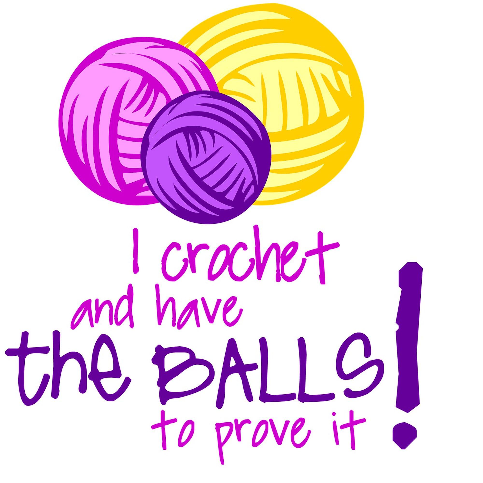 Crochet Square Sticker 3x3 Inch - Bumper Sticker Car Decal for Windows, Laptops & DIY Crafts | Unique Gift for Knitting & Yarn Lovers