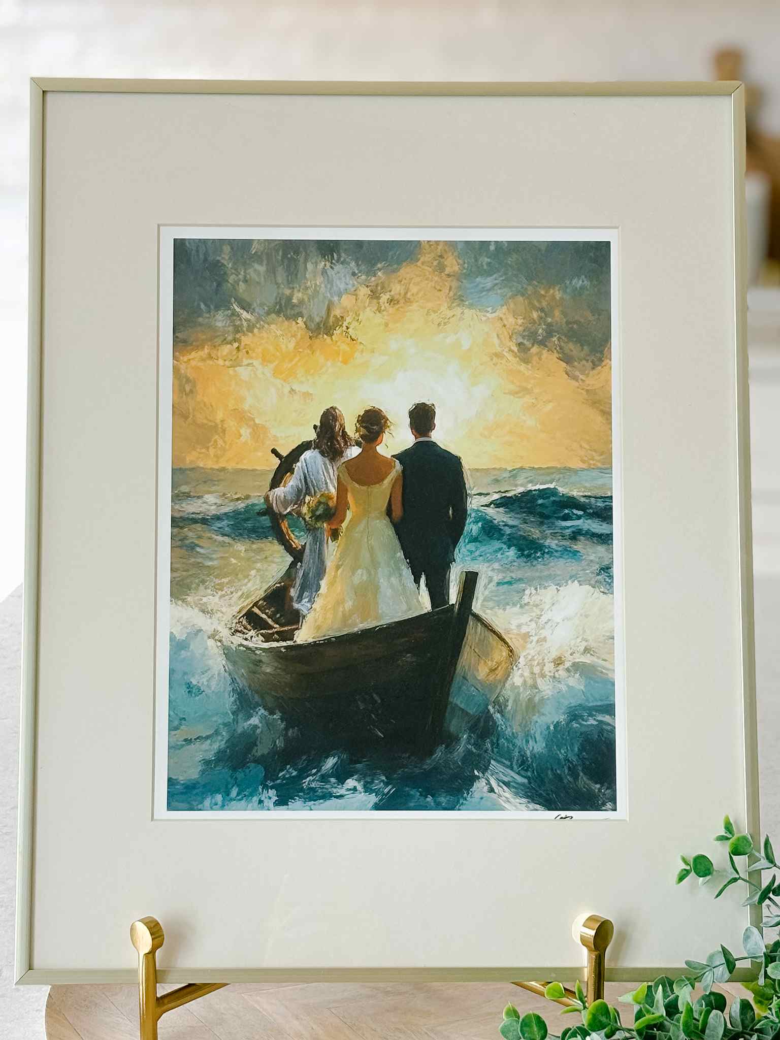 Guided by Him Christian Wall Art Print - Inspirational Scripture Decor for Home, Office & Church