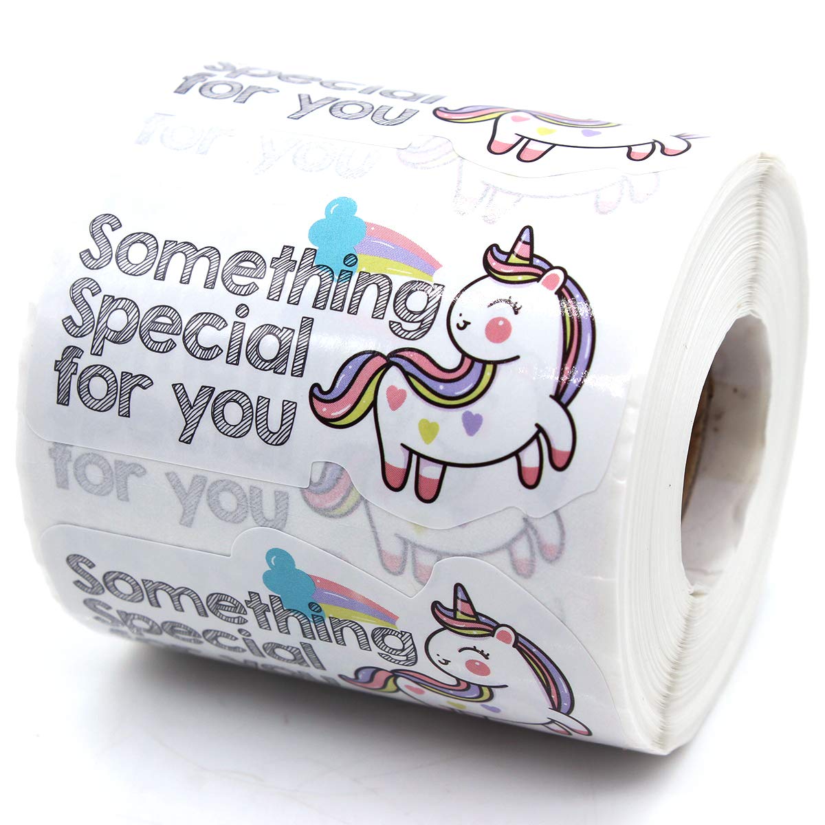 1.5 Inch Cute Unicorn Stickers Bulk Pack - 500 PCS Thank You Stickers for Kids, Scrapbooking, Planner Decorations & DIY Crafts - Waterproof Vinyl Decals for Laptops, Water Bottles, Journals