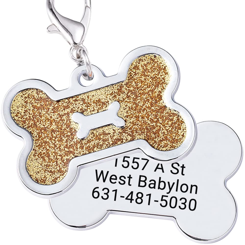 Custom Pet ID Tags - Engraved Name & Phone for Dogs & Cats | Perfect Gift for Pet Lovers