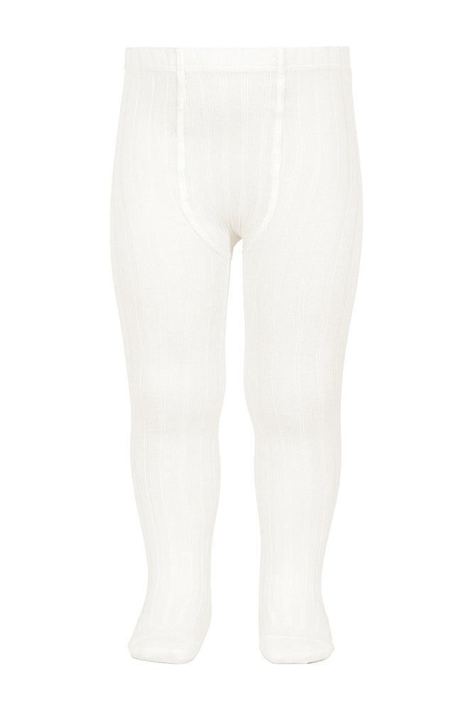 Ivory Ribbed Tights for Women - Comfortable Textured Knit Leggings for Fall & Winter | Perfect for Layering, Office Wear, and Casual Outfits
