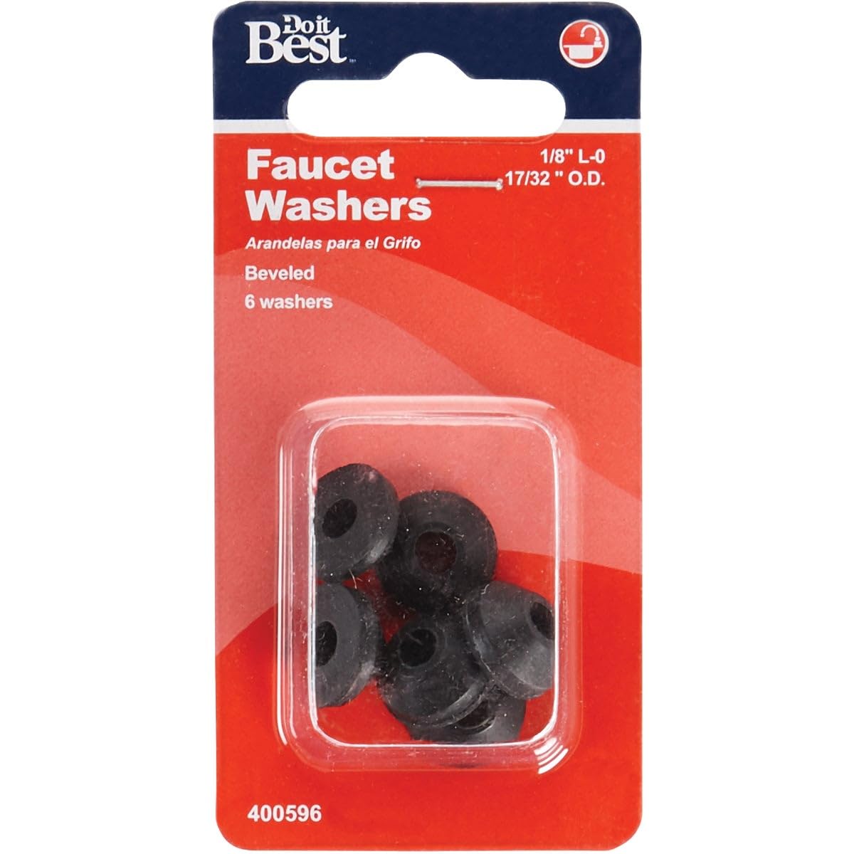 High-Quality Beveled Faucet Washer for Leak Repair - Durable Rubber Seal for Kitchen & Bathroom Faucets - DIY Plumbing Essentials