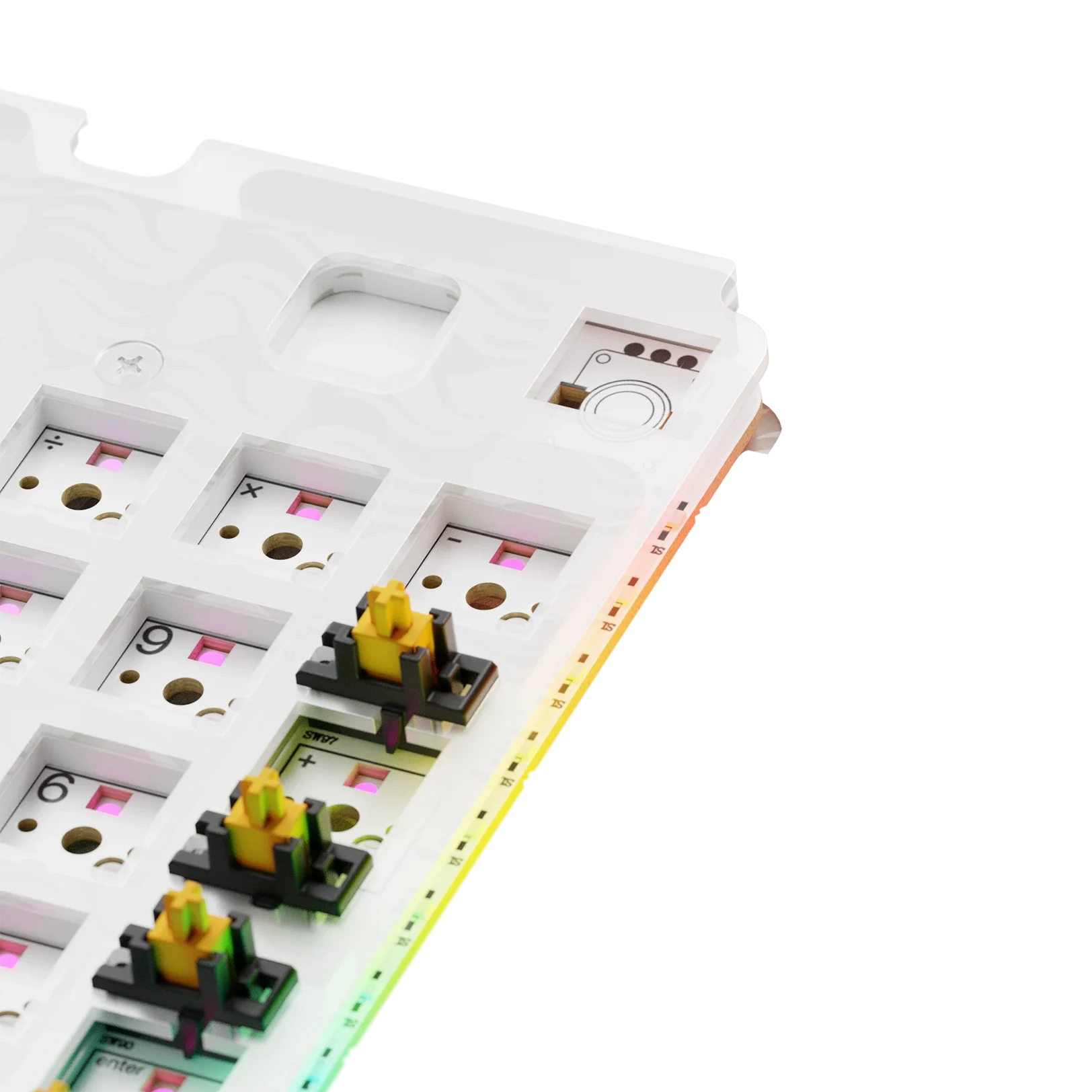 GMMK 3 Switch Plate - 100% Polycarbonate ANSI Layout for Mechanical Keyboards | Perfect for Gaming, Typing & Custom Keyboard Builds