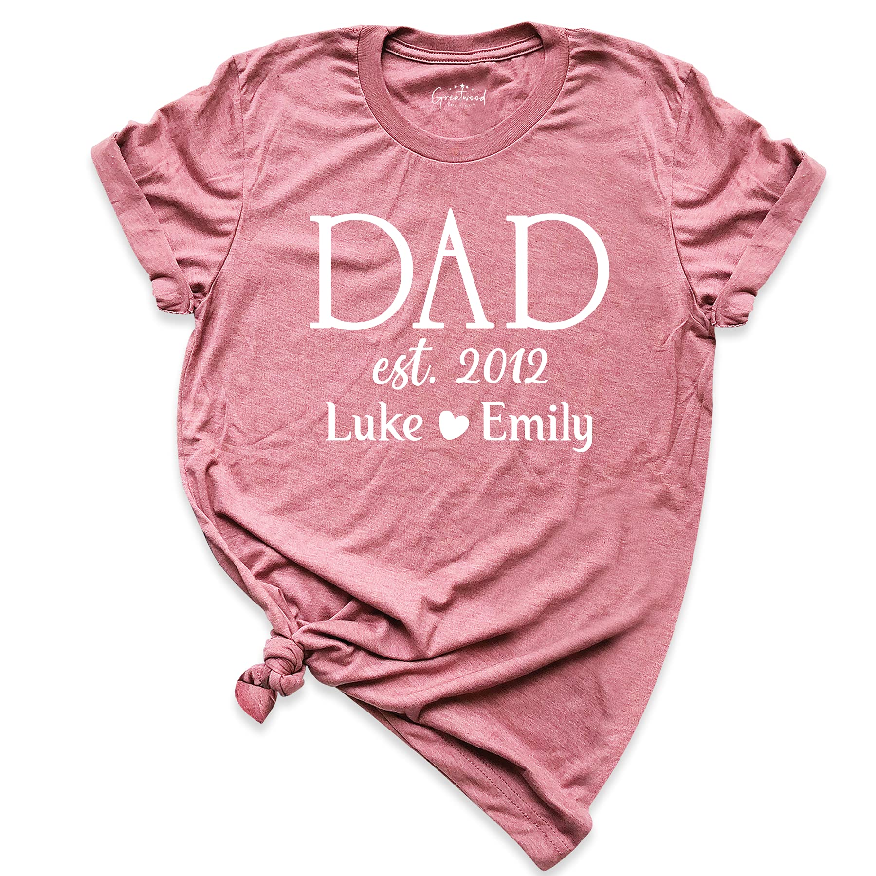 Personalized Dad T-Shirt with Kids Names - Custom Father's Day Gift for Dad - Funny & Heartwarming Shirt for Dads - Perfect for Father's Day, Birthday & Family Events