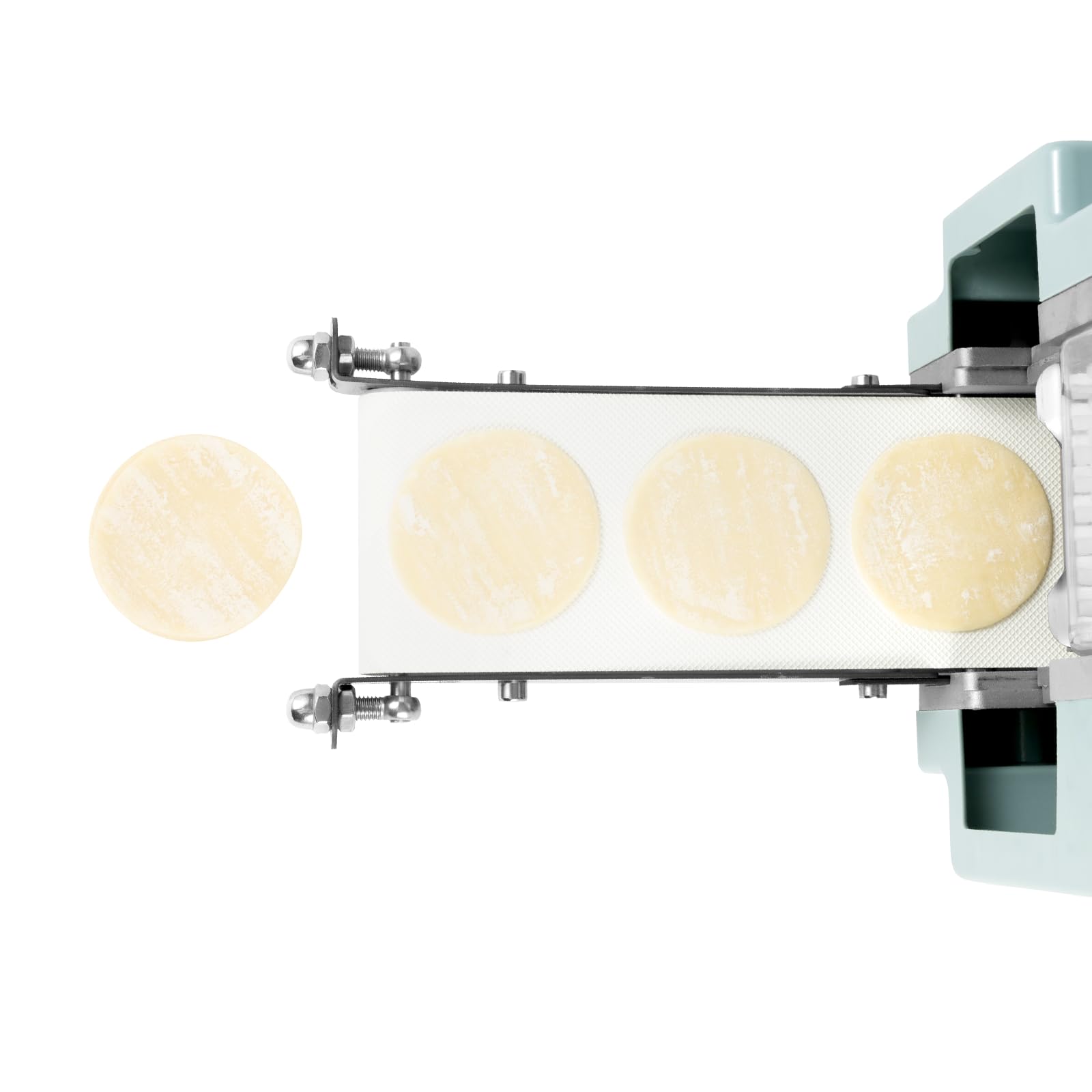 110V Commercial Electric Dumpling Maker Machine - Automatic Round Wonton Dough Press (50-60pcs/min) for Restaurants, Hotels & Home Use - Perfect for Asian Cuisine, Catering & Family Cooking