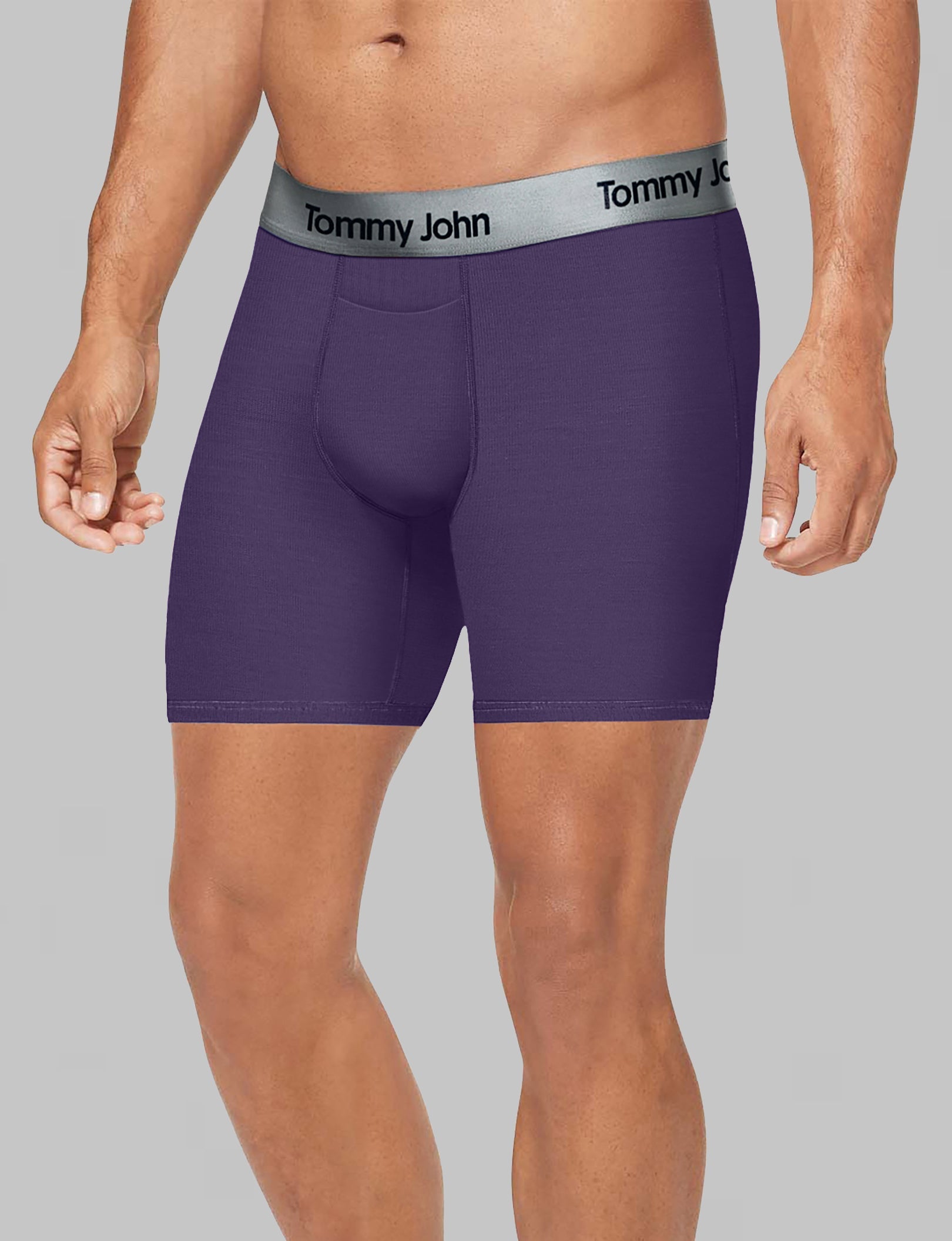 Breathable Second Skin Mid-Length Boxer Briefs - 6 Pack of Ultra Soft Men's Underwear for All-Day Comfort | Perfect for Workouts, Travel & Everyday Wear