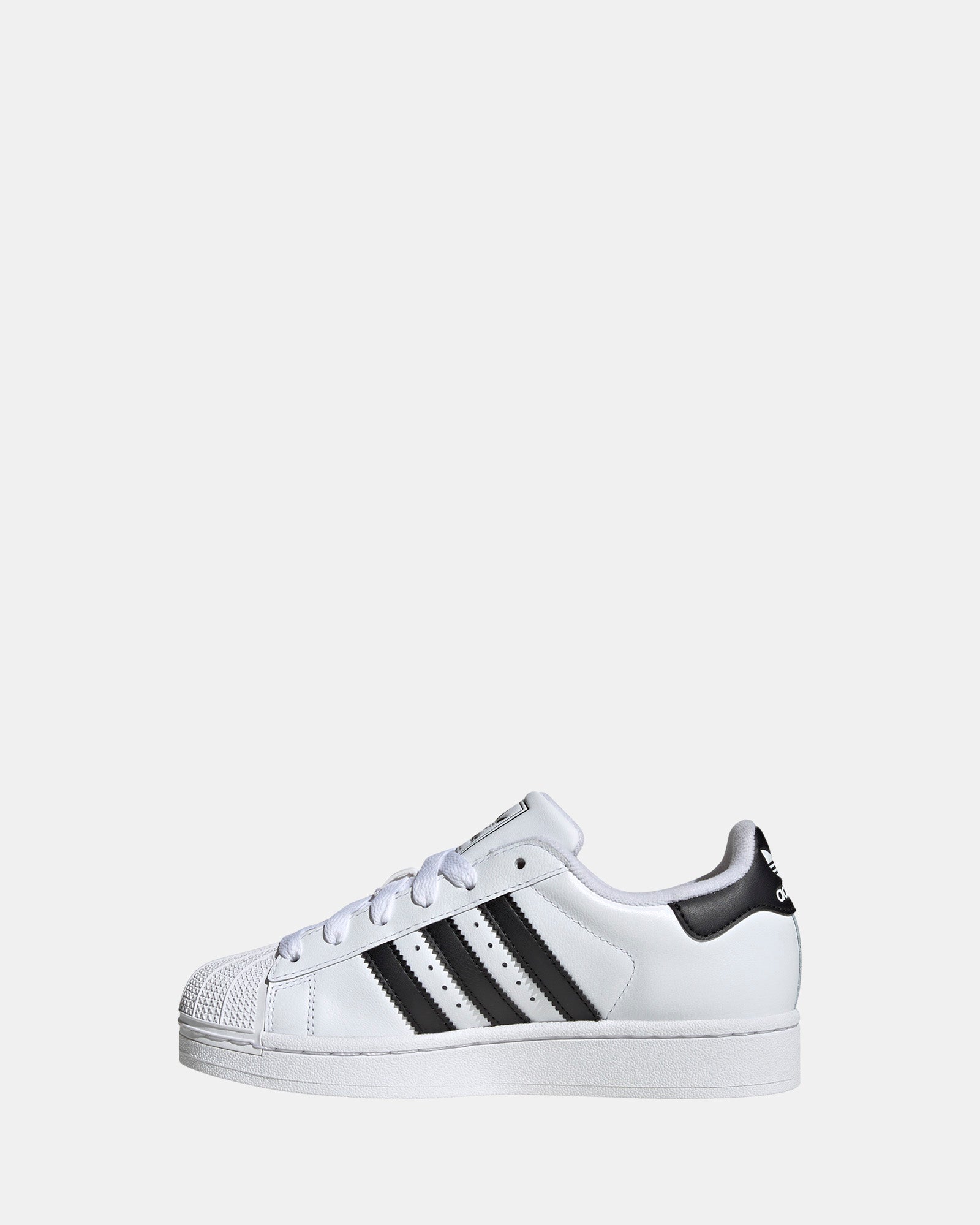 Adidas Superstar II Grade School Sneakers - White/Black - Classic Kids' Shoes for School, Casual Wear & Everyday Comfort