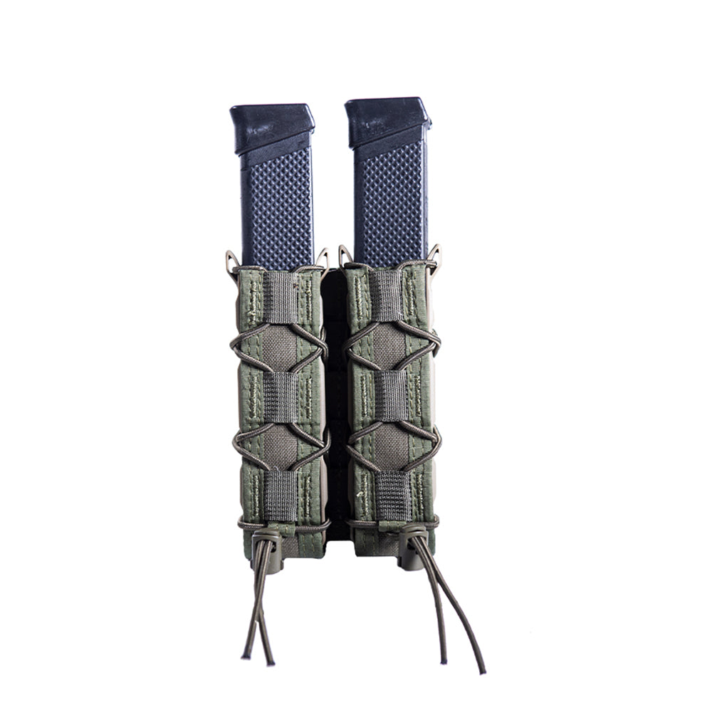 High-Speed Gear Double Extended Pistol & Baton TACO Pouch | Durable USA-Made Tactical Holster for Military, Police & Outdoor Enthusiasts | Perfect for Range Training, Duty Belts & Tactical Gear Organization