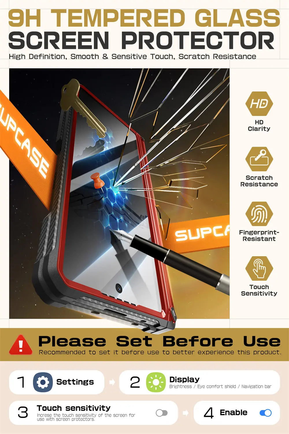 SUPCASE Unicorn Beetle Pro Rugged Case for Samsung Galaxy Z Fold 6 - Shockproof Protective Cover with Built-in Screen Protector | Perfect for Outdoor, Work & Travel Use