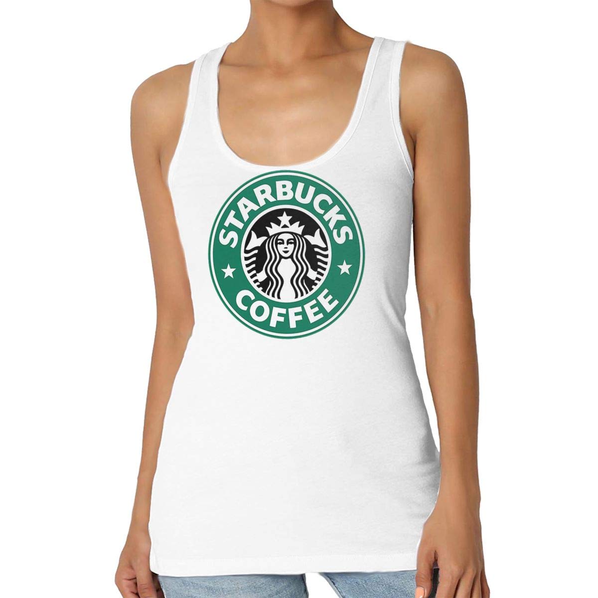 Women's Classic Logo Cotton Sleeveless T-Shirt - Breathable Fitness & Casual Tank Top - Plus Size Workout Shirts for Gym, Yoga, Running & Everyday Wear