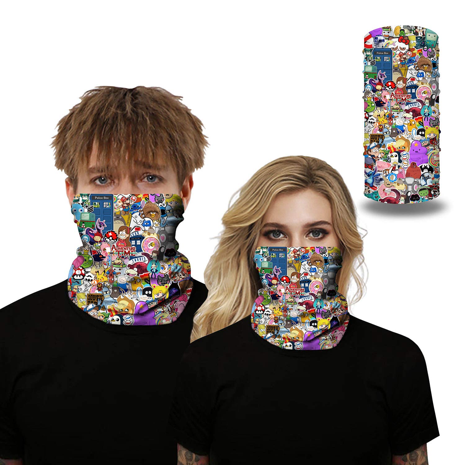 Unisex Seamless Bandana Neck Gaiter - Breathable Tube Headwear for Motorcycle, Rave & Outdoor Activities - Face Cover Scarf for Men & Women - Perfect for Cycling, Hiking, Concerts & UV Protection