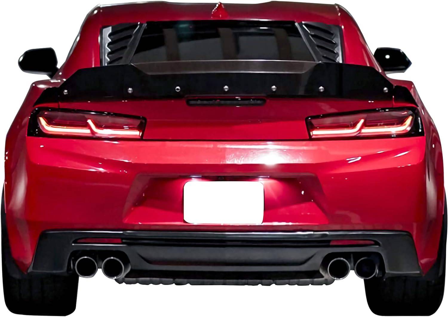 2016-2023 Chevy Camaro Rear Window Louvers - Black ABS Plastic Pair - Custom Fit for Camaro Coupe - Enhances Style & Sun Protection for Daily Driving & Car Shows