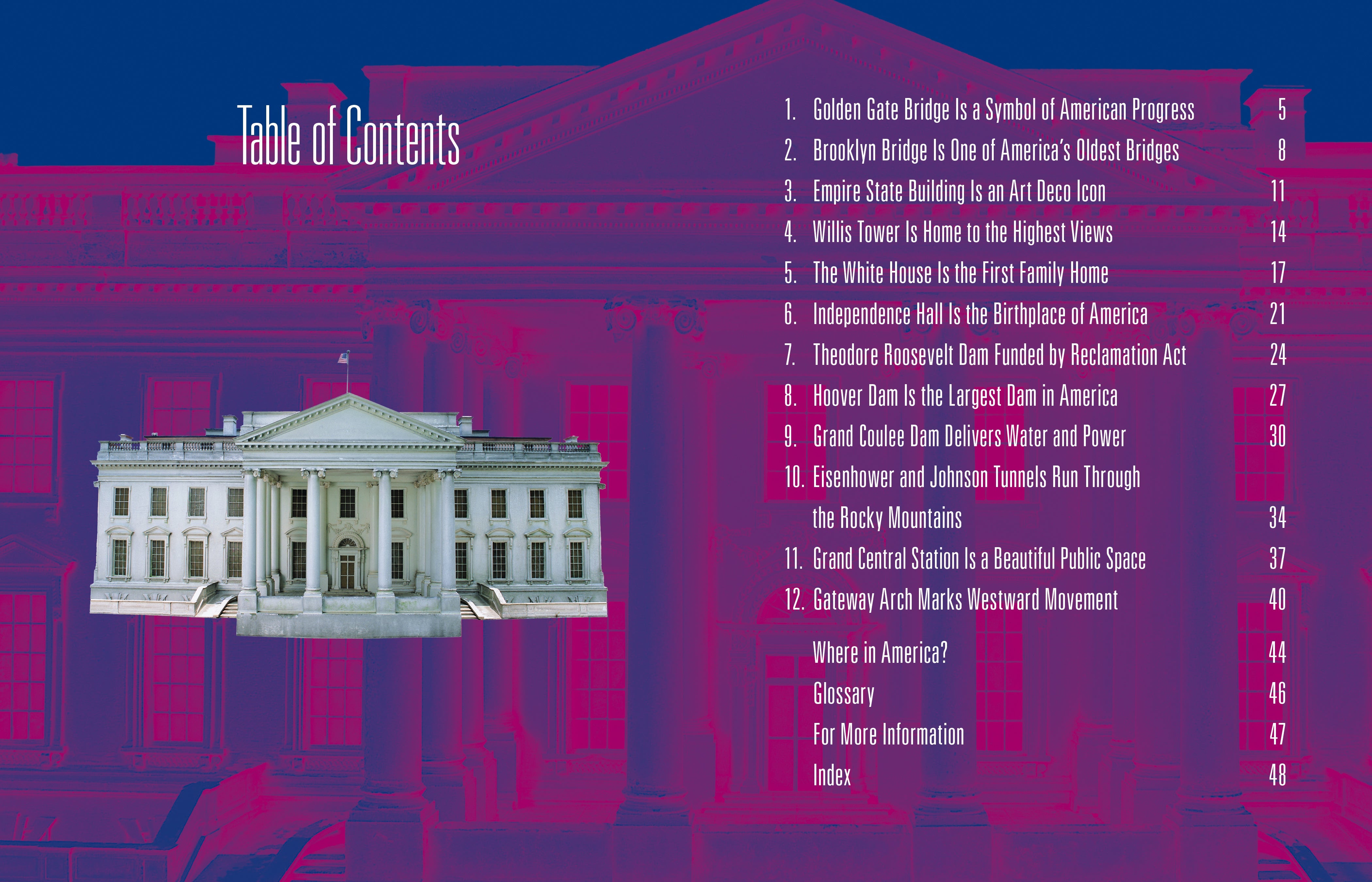 12 Iconic American Structures - Famous US Landmarks & Historical Buildings for Travel, Photography & Home Decor