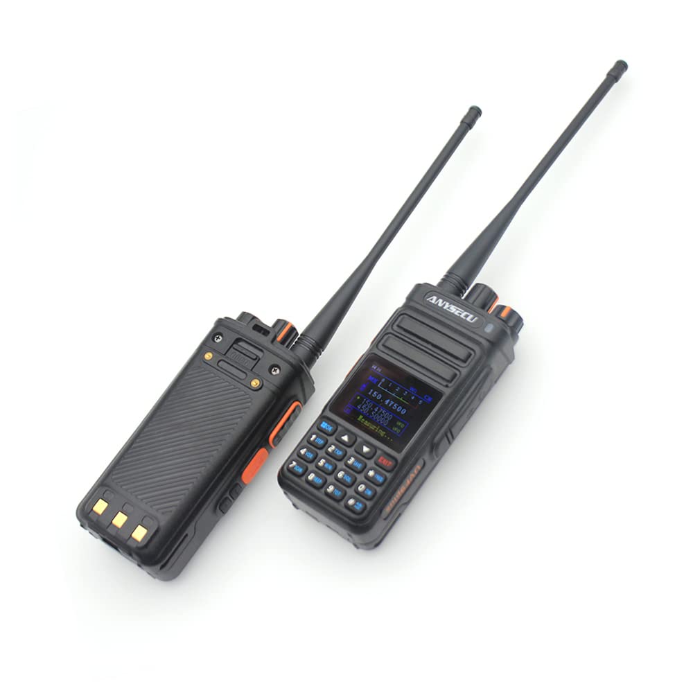 ANYSECU UVF9plus 10W UHF VHF Two-Way Radio with Frequency Counter - Long Range Walkie Talkie for Outdoor Adventures, Construction Sites & Emergency Communication