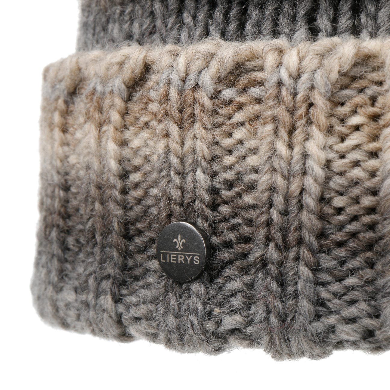 Lierys Faux Fur Pompom Beanie - Soft Winter Knit Hat for Women & Men - Cozy Cold Weather Accessory for Skiing, Snowboarding & Outdoor Activities