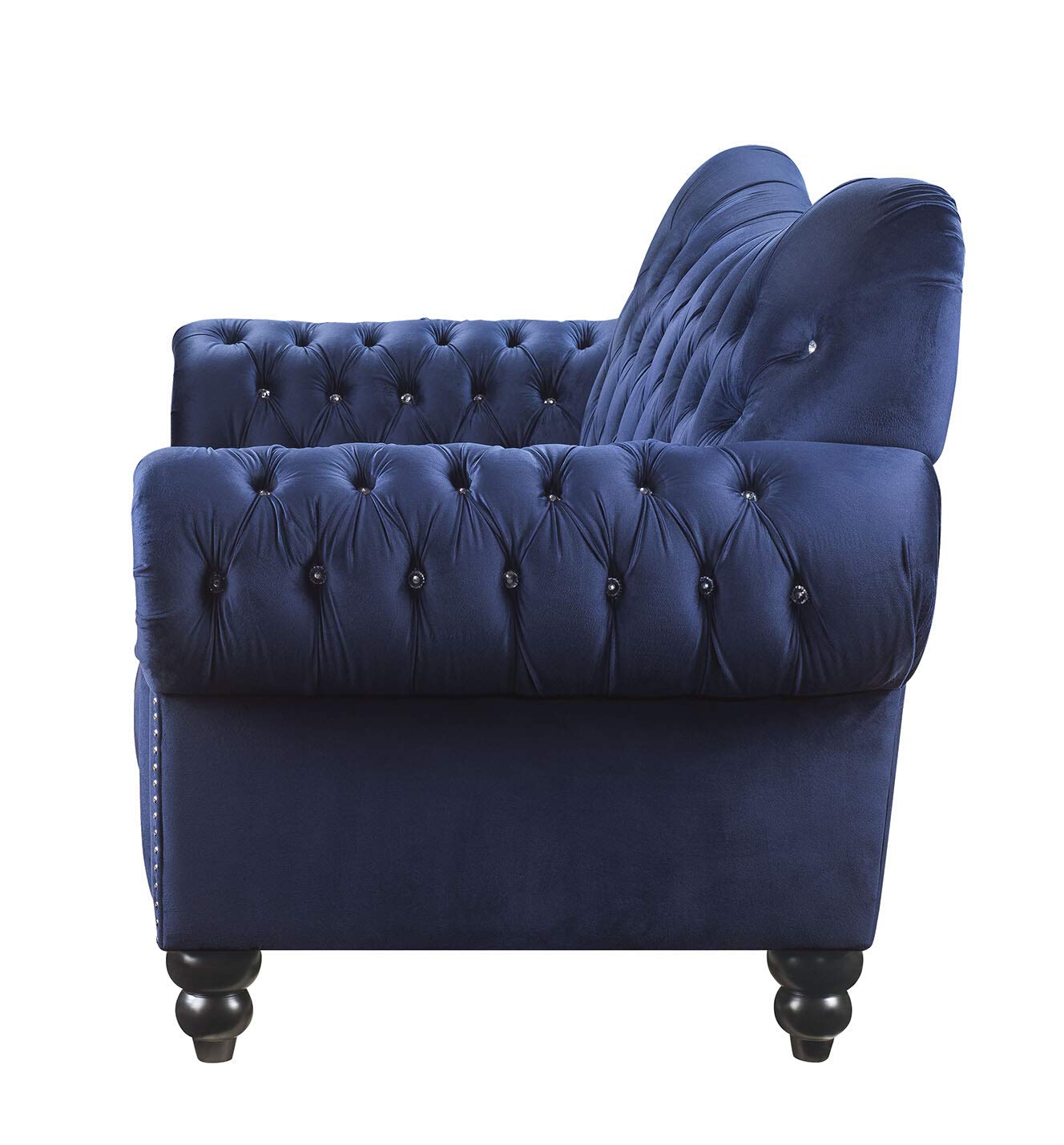 Acme Furniture Iberis Loveseat - Modern Wooden Loveseat Sofa for Living Room, Bedroom & Office - Compact Two-Seater with Sturdy Wood Frame - Perfect for Small Spaces and Cozy Home Decor