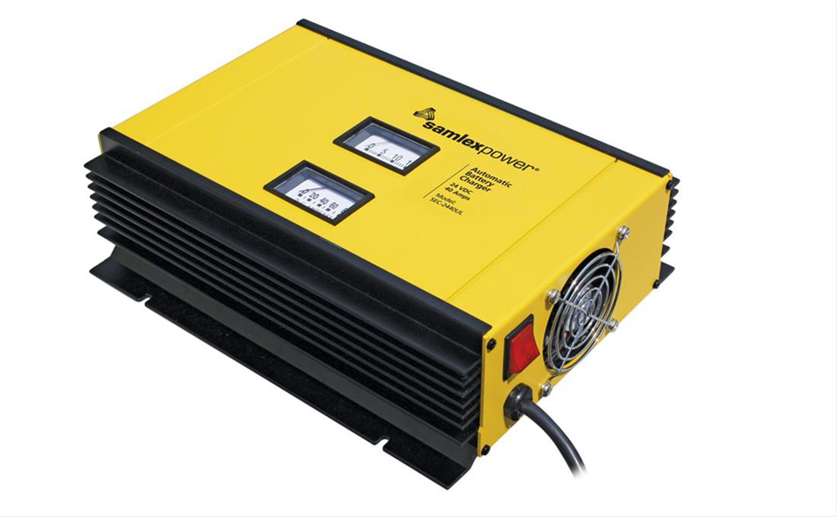Samlex SEC-2440UL 3-Stage Battery Charger for Marine/RV Use