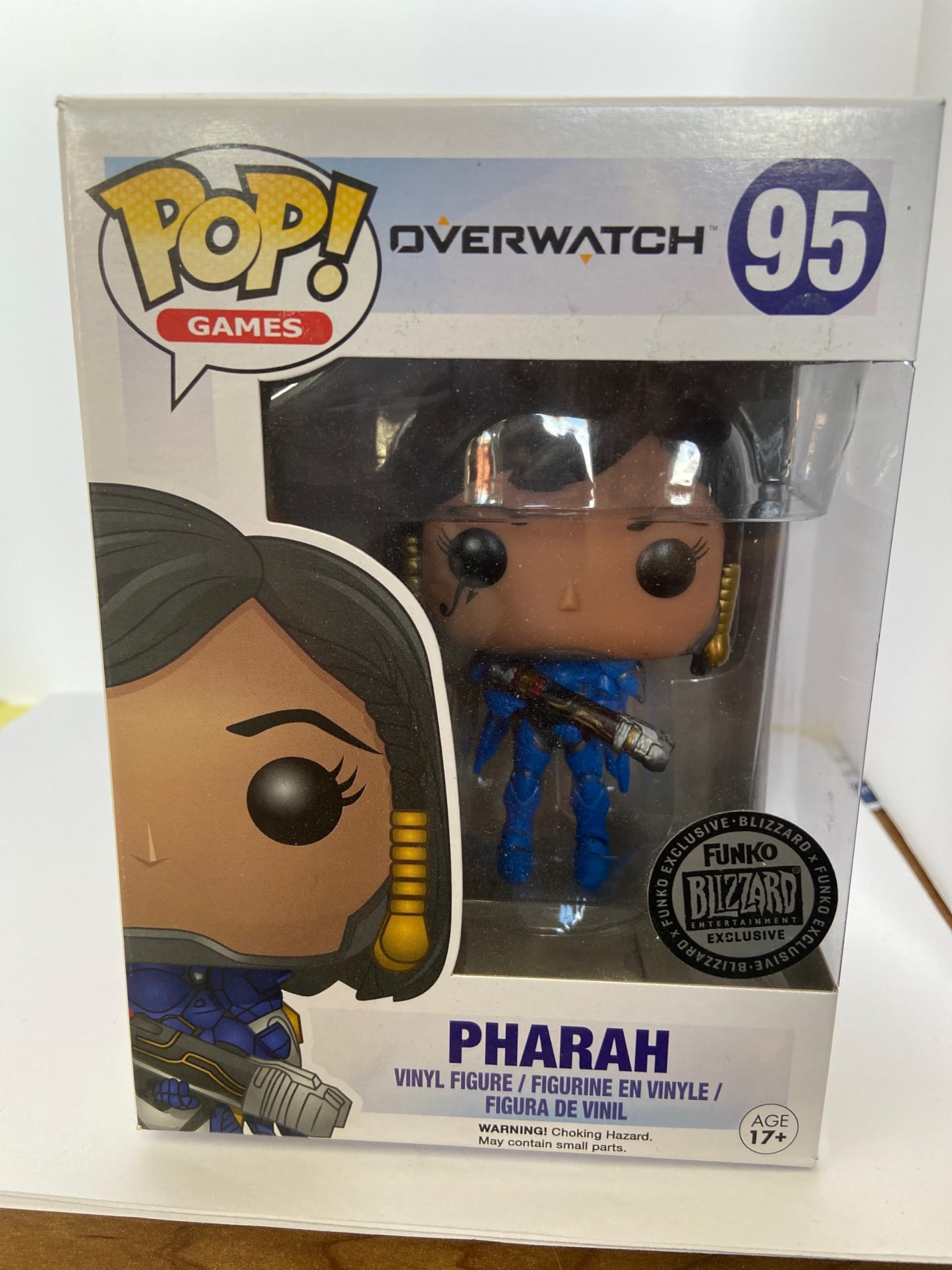 Funko POP! Games Pharah Overwatch Blizzard Exclusive #95 Vinyl Figure - Perfect for Gaming Enthusiasts and Collectors