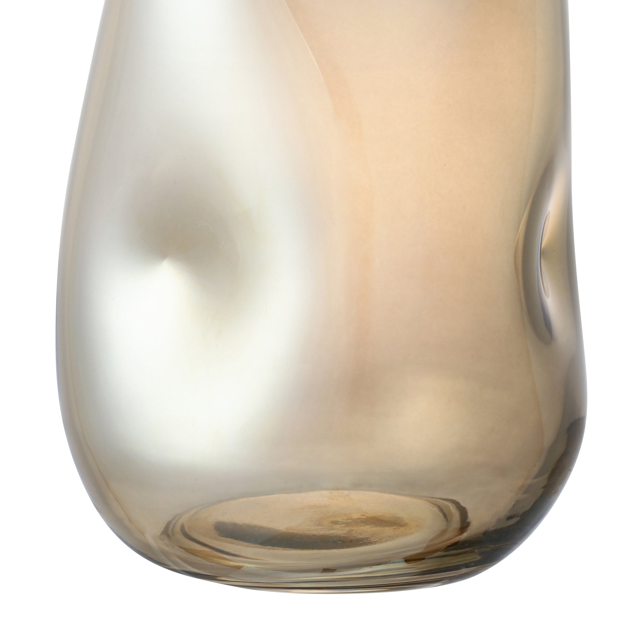 Unique Handmade Irregular Glass Vase - Large Modern Decorative Centerpiece for Home Decor, Wedding, and Dining Table Arrangements