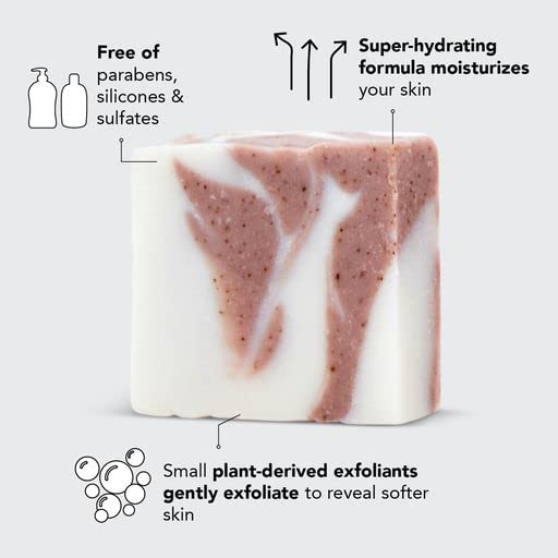 Kitsch Natural Shea Butter Body Wash Bar & Castor Oil Shampoo Bar - Vegan, Sulfate-Free for Dry Skin & Hair Care - Perfect for Travel, Gym & Eco-Friendly Bath Routine