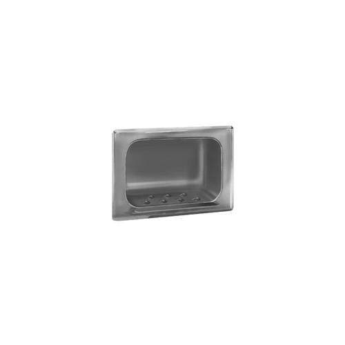 Bradley 9401-000000 Stainless Steel Recessed Soap Dish - Pack of 6 | Bathroom Wall Mount Soap Holder for Showers, Sinks & Vanities